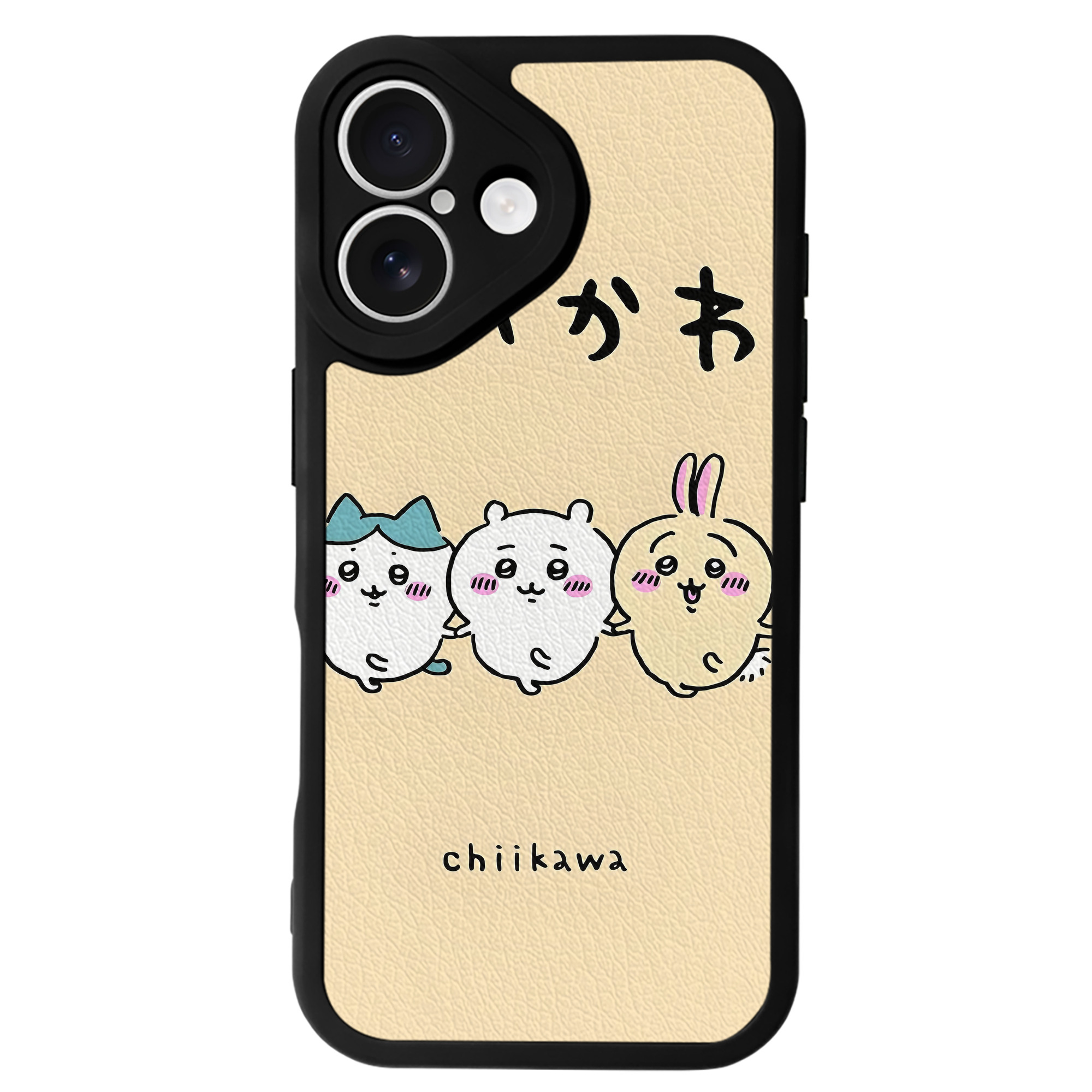 （画像用） ちいかわ Chii-kawa 【iPhone 16シリーズ対応】シリコンスマホケース（レザー調） 材質：シリコン